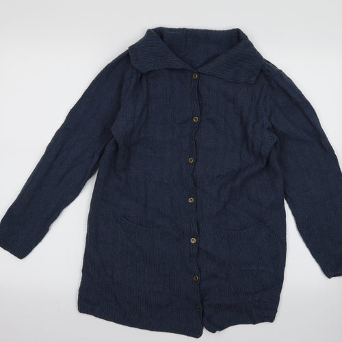 Preworn Womens Blue   Cardigan Jumper Size M