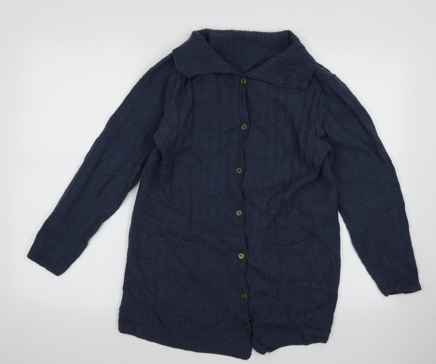 Preworn Womens Blue   Cardigan Jumper Size M