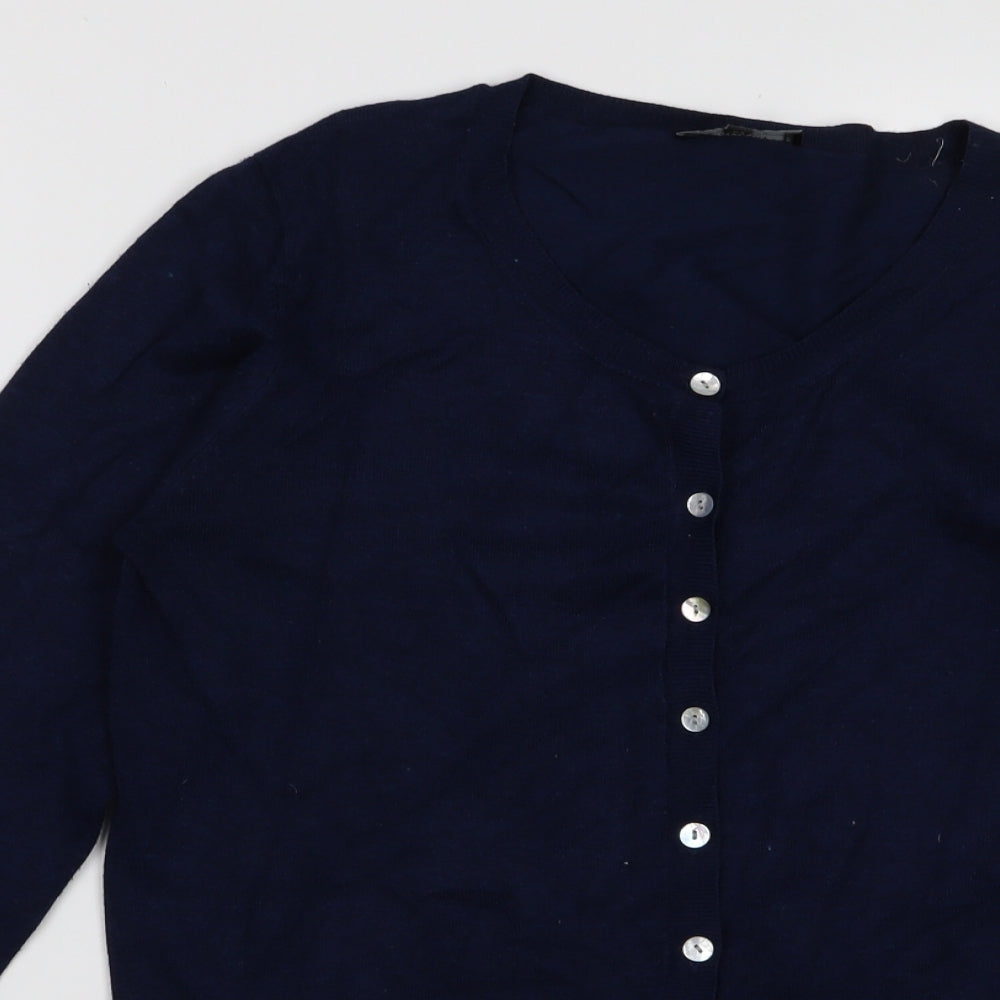 Preworn Womens Blue   Cardigan Jumper Size 12