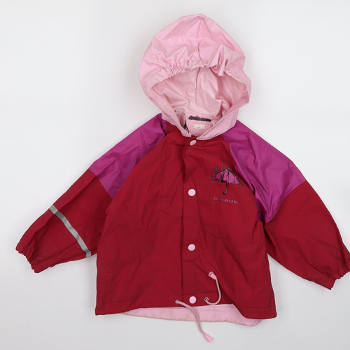 cirrus Baby Pink   Rain Coat Jacket Size 12 Months