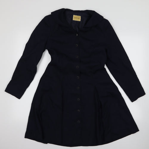 Preworn Womens Blue   Overcoat Jacket Size M