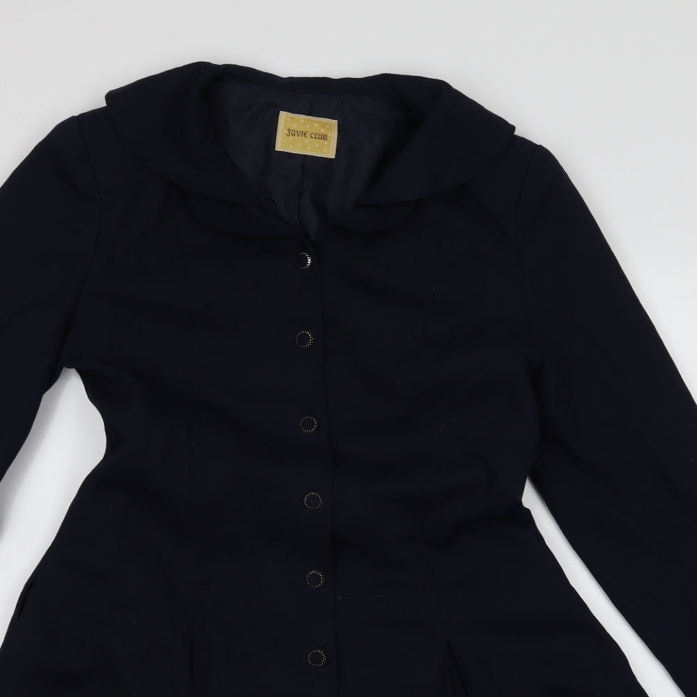 Preworn Womens Blue   Overcoat Jacket Size M