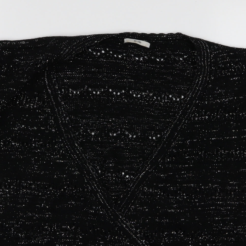 Preworn Womens Black   Cardigan Jumper Size S