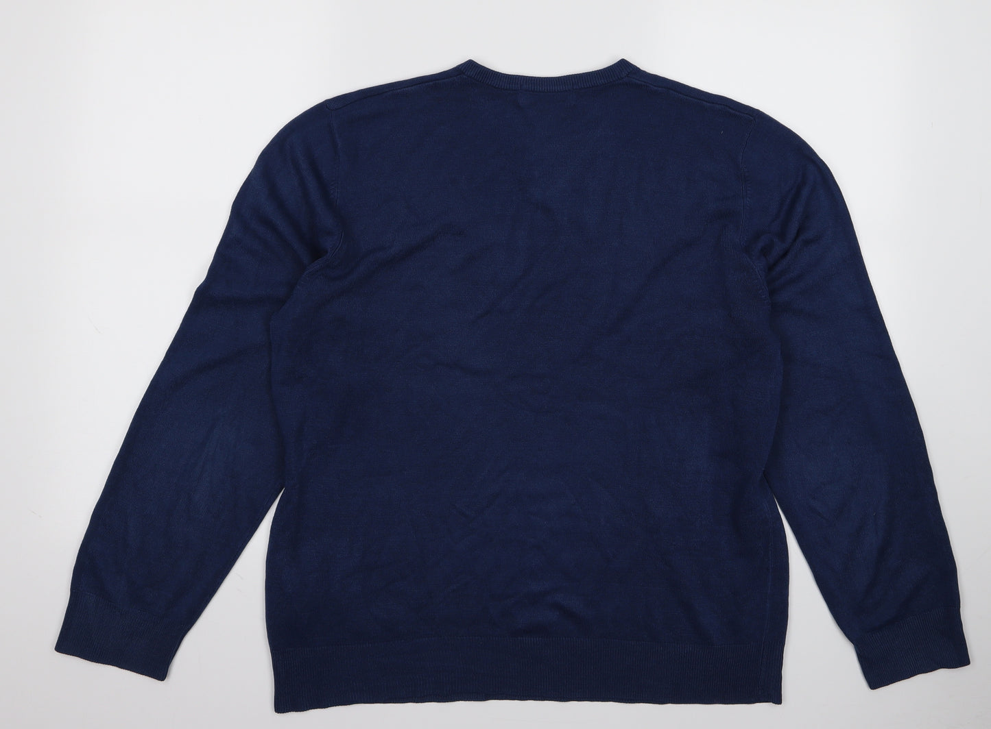 Preworn Womens Blue  Rayon Pullover Jumper Size L