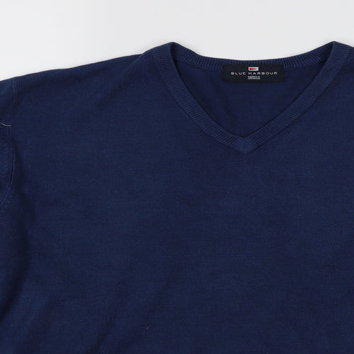 Preworn Womens Blue  Rayon Pullover Jumper Size L