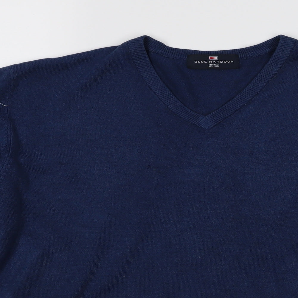 Preworn Womens Blue  Rayon Pullover Jumper Size L