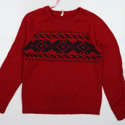 Preworn Womens Red   Pullover Jumper Size 10