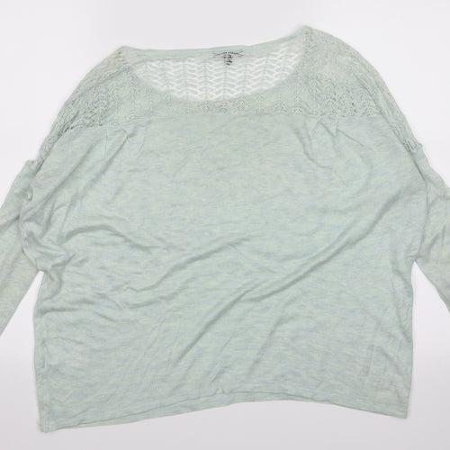 Warehouse Womens Green   Pullover Jumper Size 12  - g