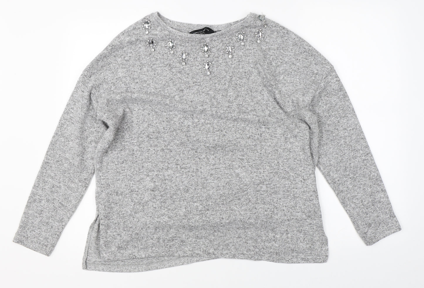 Dorothy Perkins Womens Grey   Pullover Jumper Size 12
