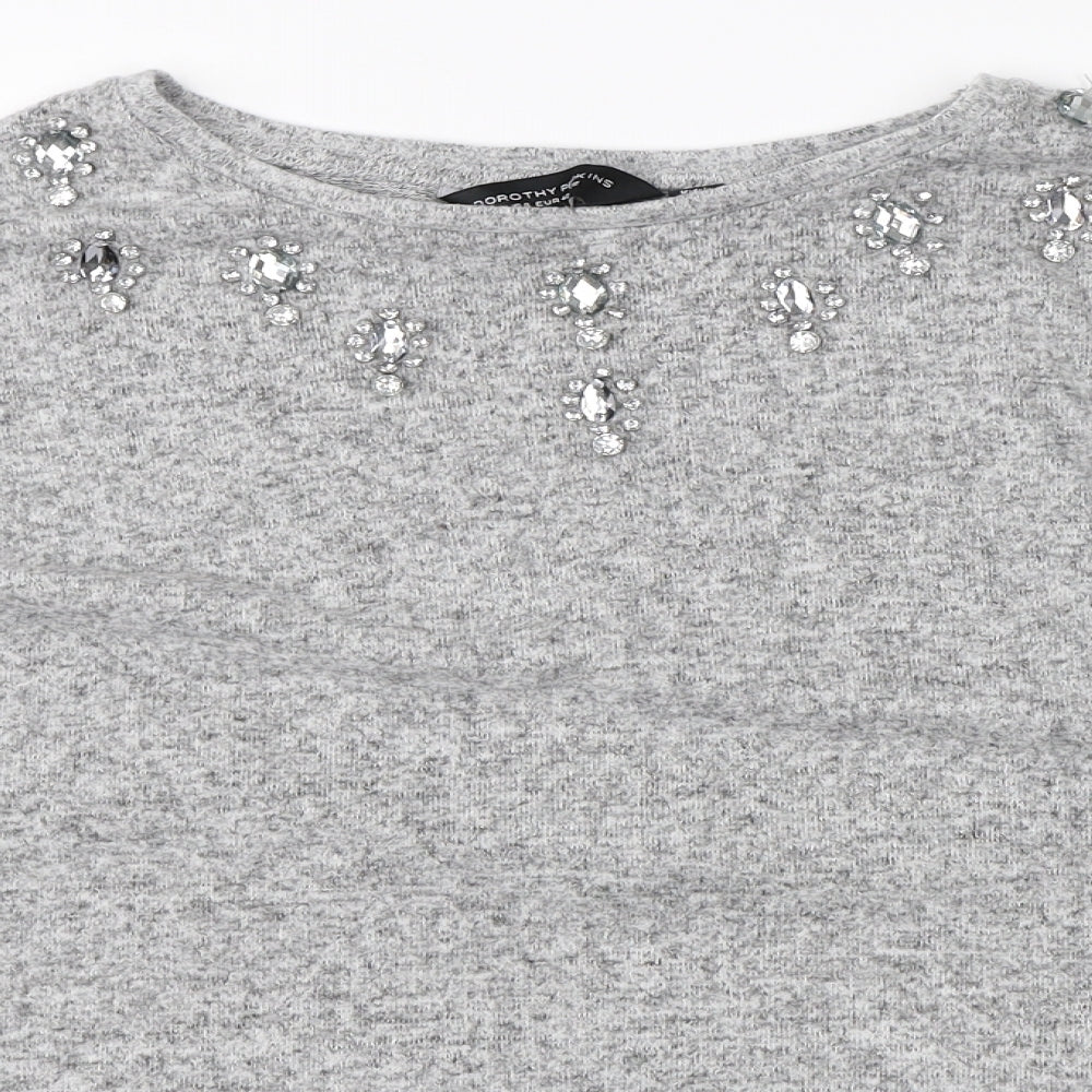 Dorothy Perkins Womens Grey   Pullover Jumper Size 12