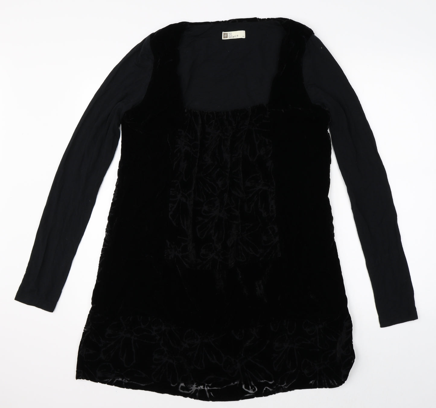 Soleil Womens Black   Sheath  Size 40