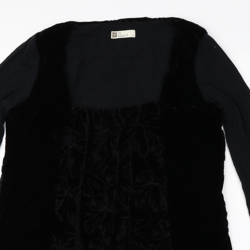 Soleil Womens Black   Sheath  Size 40