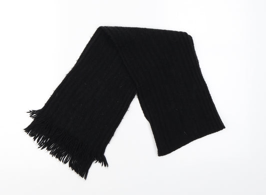 Front view of Preworn women’s black scarf