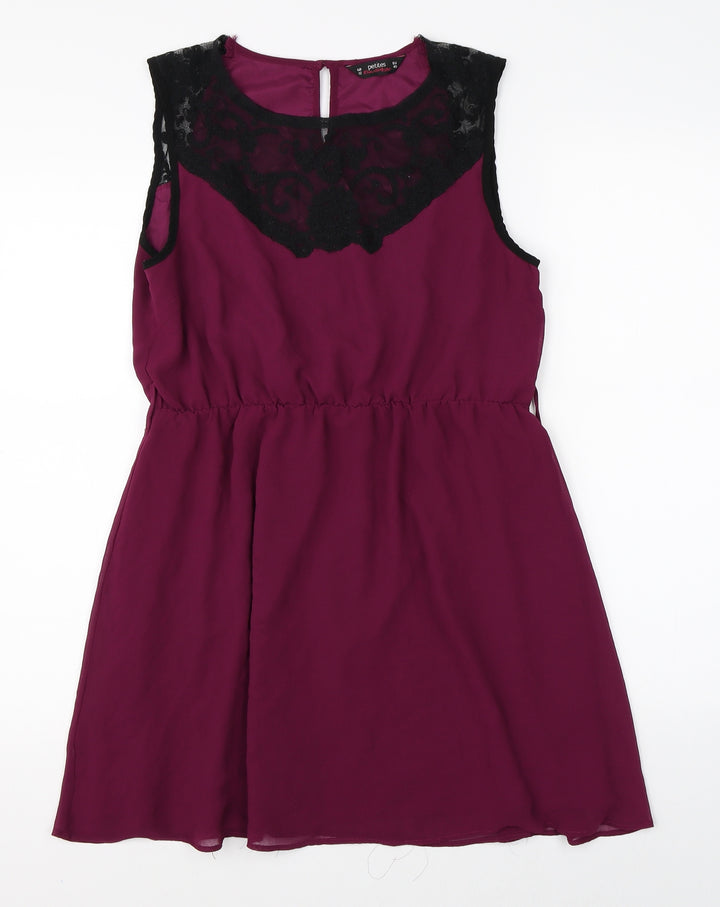 Petites Womens Pink   Shift  Size 12