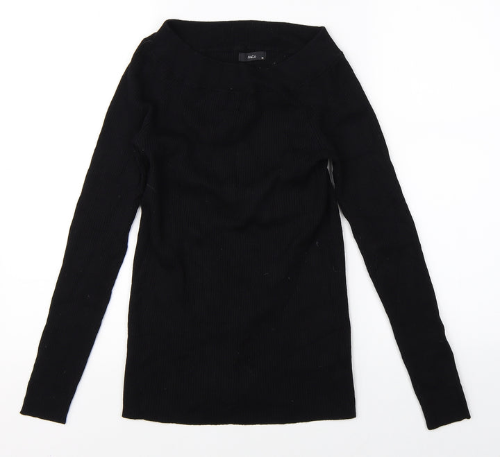 M&Co Womens Black   Pullover Jumper Size 10