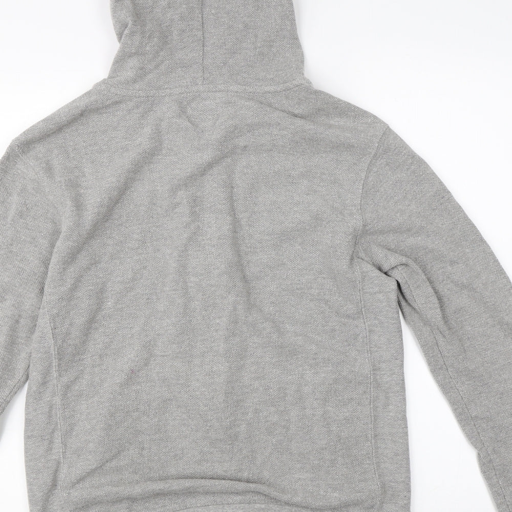 Zara Mens Grey   Full Zip Hoodie Size L