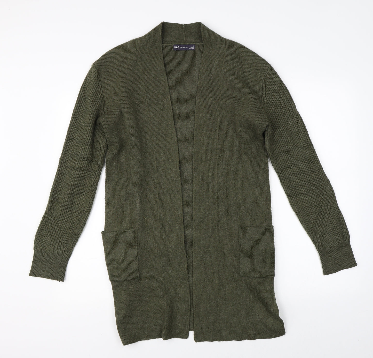 Marks & Spencer Womens Green   Cardigan Jumper Size 10