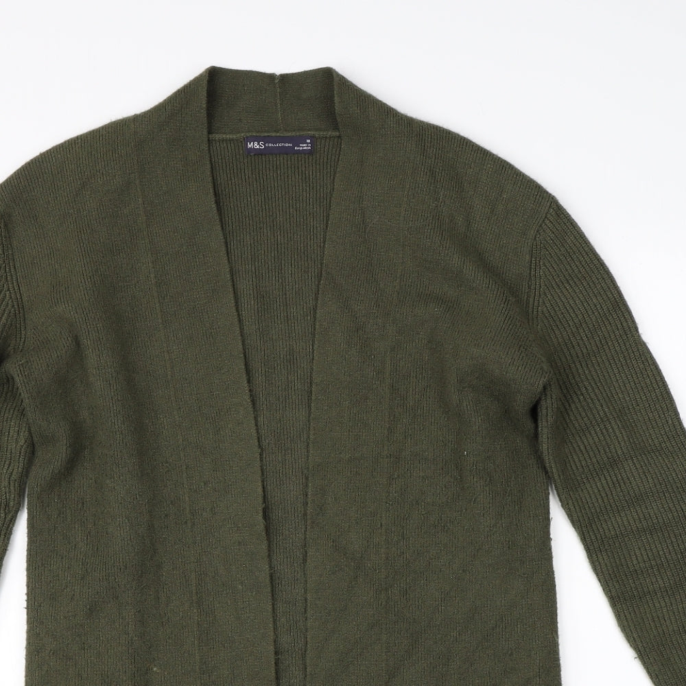 Marks & Spencer Womens Green   Cardigan Jumper Size 10