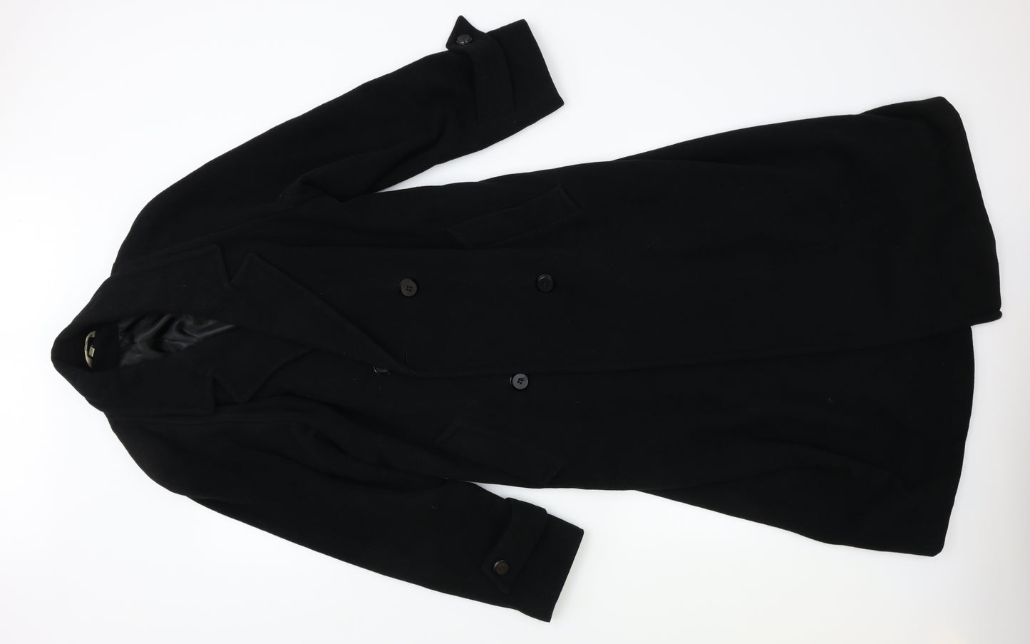 Klass Womens Black   Overcoat Coat Size 8