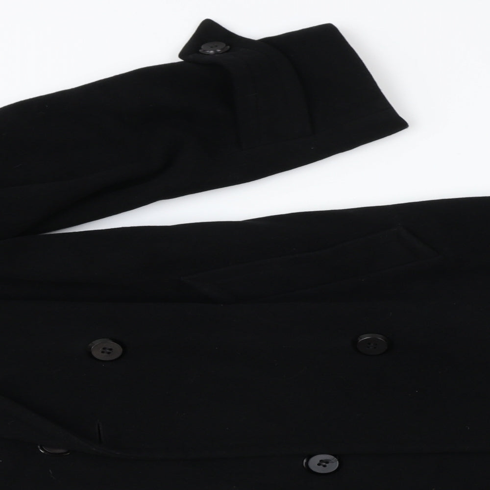 Klass Womens Black   Overcoat Coat Size 8