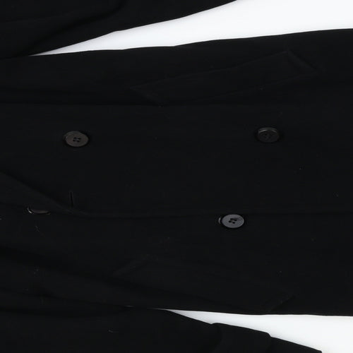 Klass Womens Black   Overcoat Coat Size 8