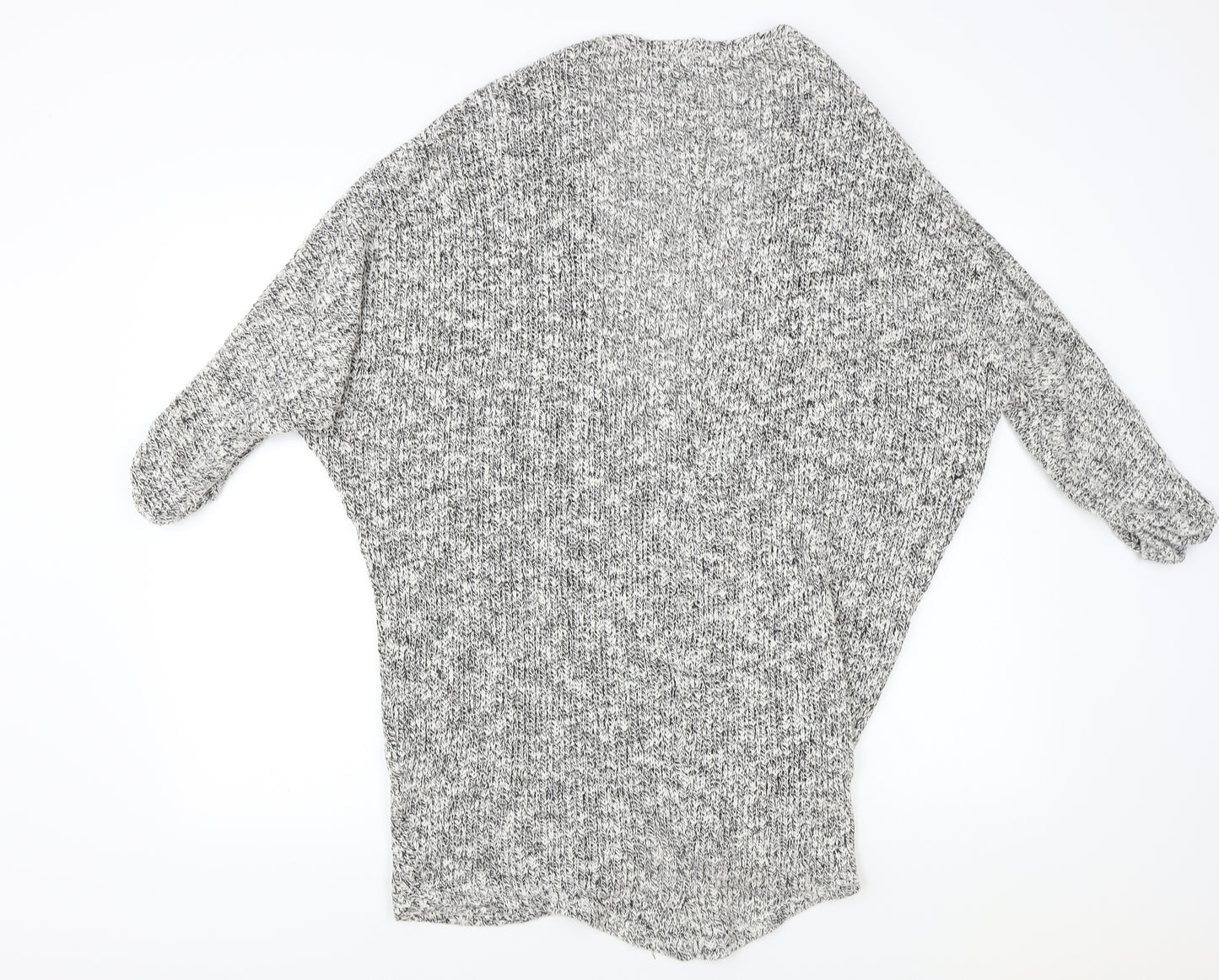 Atmosphere Womens Grey Herringbone  Cardigan Jumper Size S