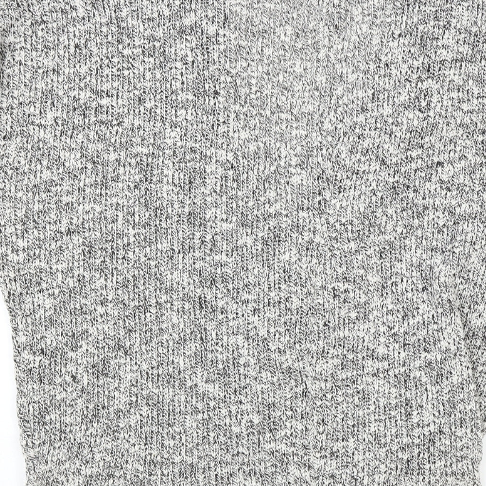 Atmosphere Womens Grey Herringbone  Cardigan Jumper Size S