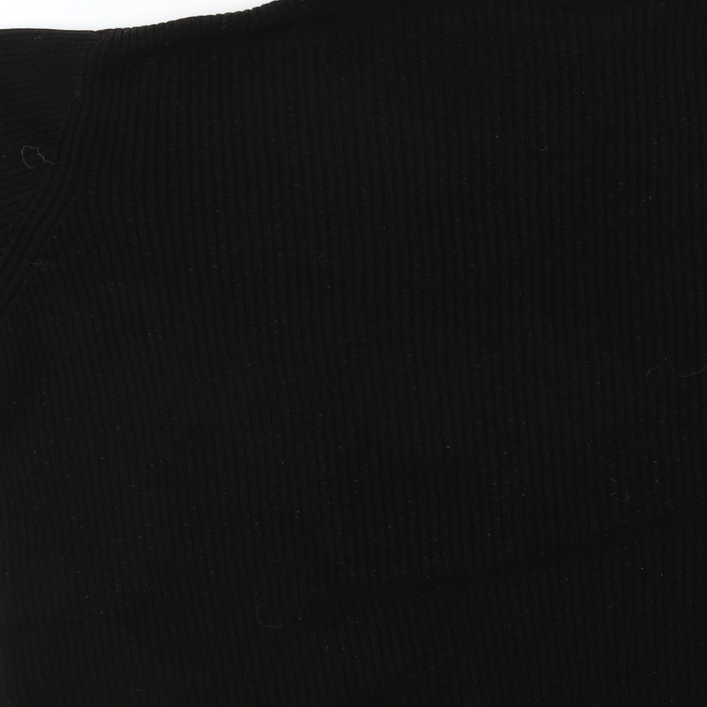 BHS Womens Black   Basic T-Shirt Size 18