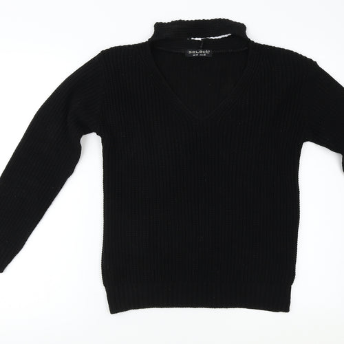 Select Womens Black   Pullover Jumper Size 10