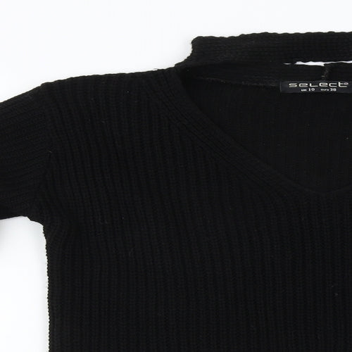 Select Womens Black   Pullover Jumper Size 10