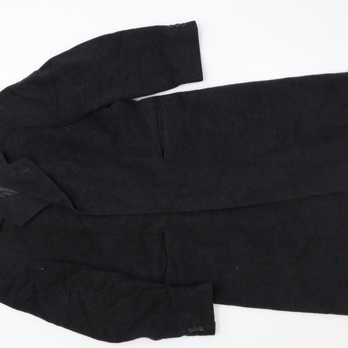 Berwin & Berwin Mens Black   Overcoat Coat One Size