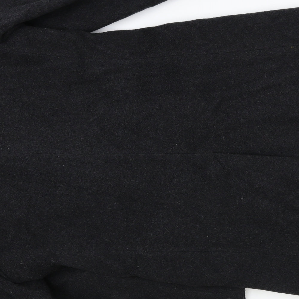 Berwin & Berwin Mens Black   Overcoat Coat One Size