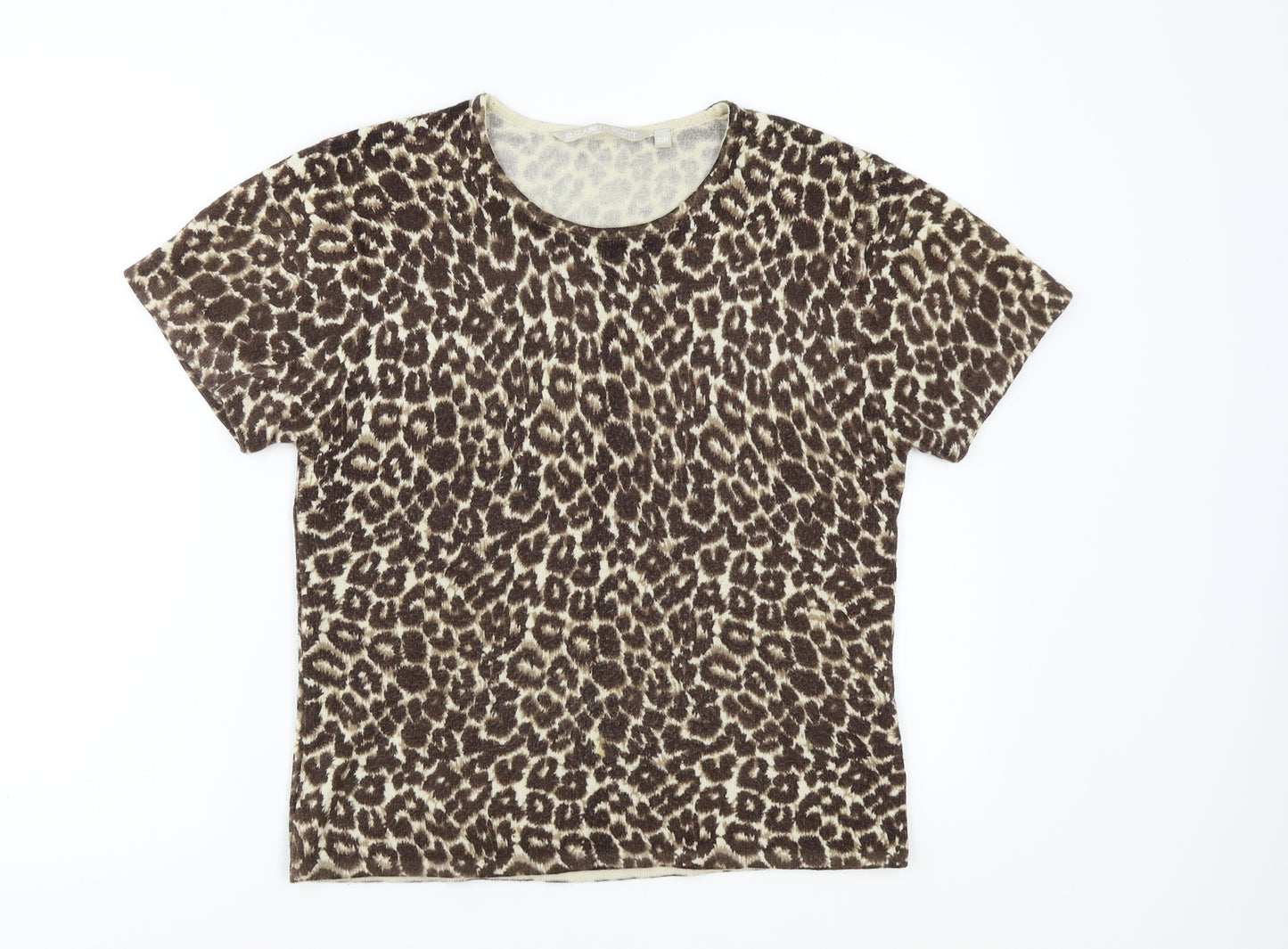 Elisabeth Scott Womens Multicoloured Animal Print  Basic Blouse Size M