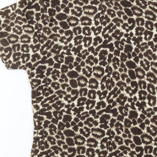 Elisabeth Scott Womens Multicoloured Animal Print  Basic Blouse Size M