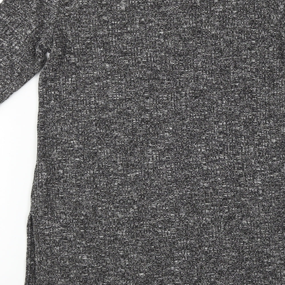 F&F Womens Grey Houndstooth  Pullover Jumper Size 10
