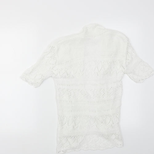 Bina Womens White   Cardigan Jumper Size 10