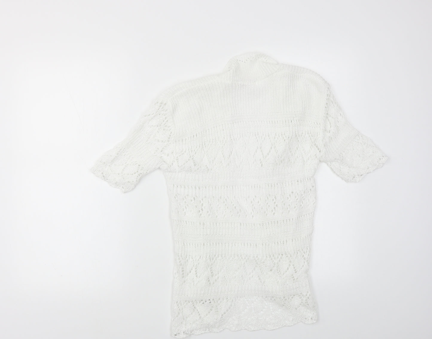 Bina Womens White   Cardigan Jumper Size 10