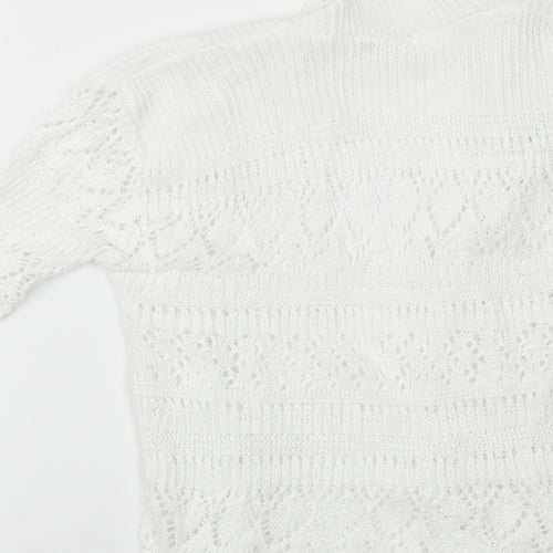 Bina Womens White   Cardigan Jumper Size 10