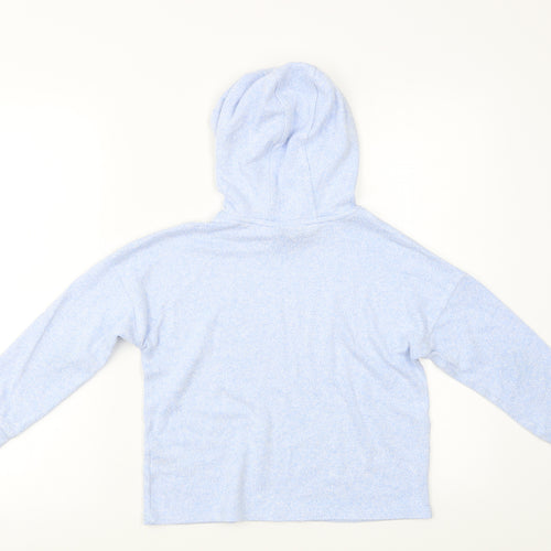 M&S Girls Blue   Pullover Hoodie Size 8 Years