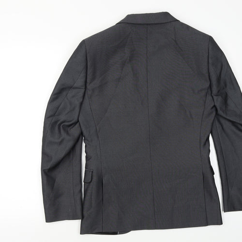 OneSix5ive Womens Grey Herringbone  Jacket Blazer Size S