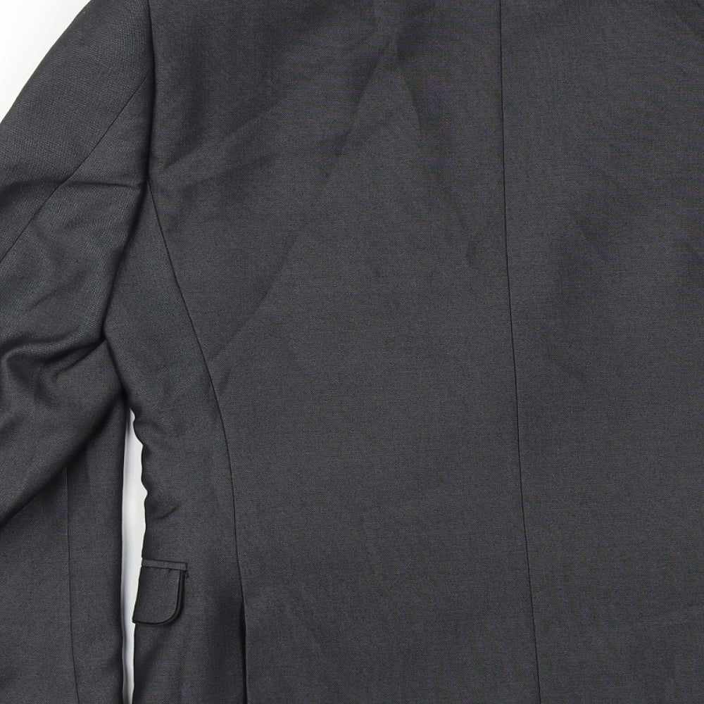 OneSix5ive Womens Grey Herringbone  Jacket Blazer Size S