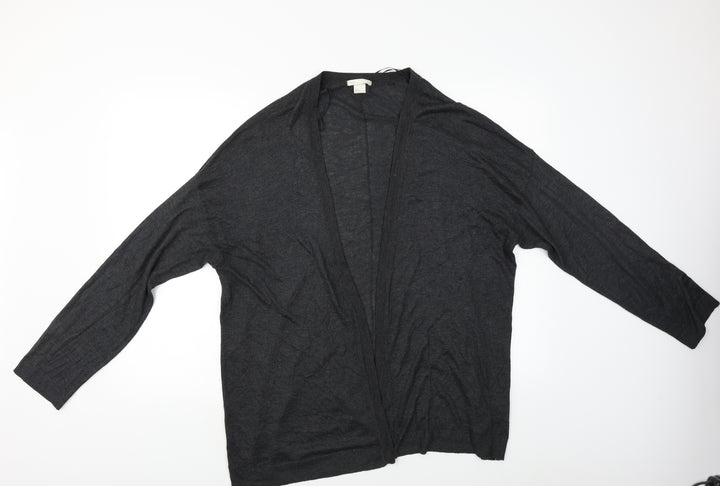 H&M Womens Grey   Cardigan Jumper Size M