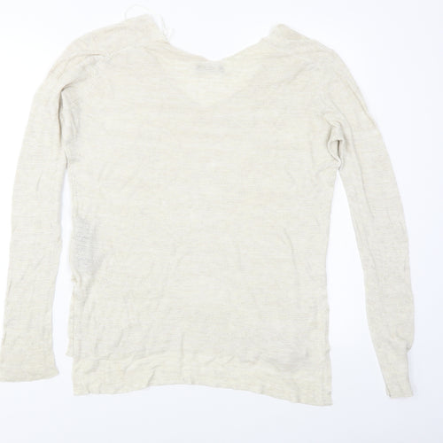 Zara Womens Beige   Pullover Jumper Size M