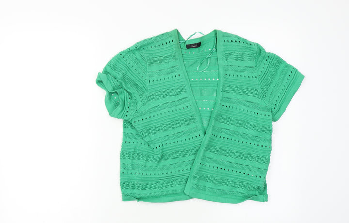 M&Co Womens Green   Cape Jumper Size 14