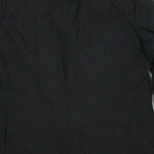 Marks and Spencer Mens Black Check  Jacket Suit Jacket Size 44