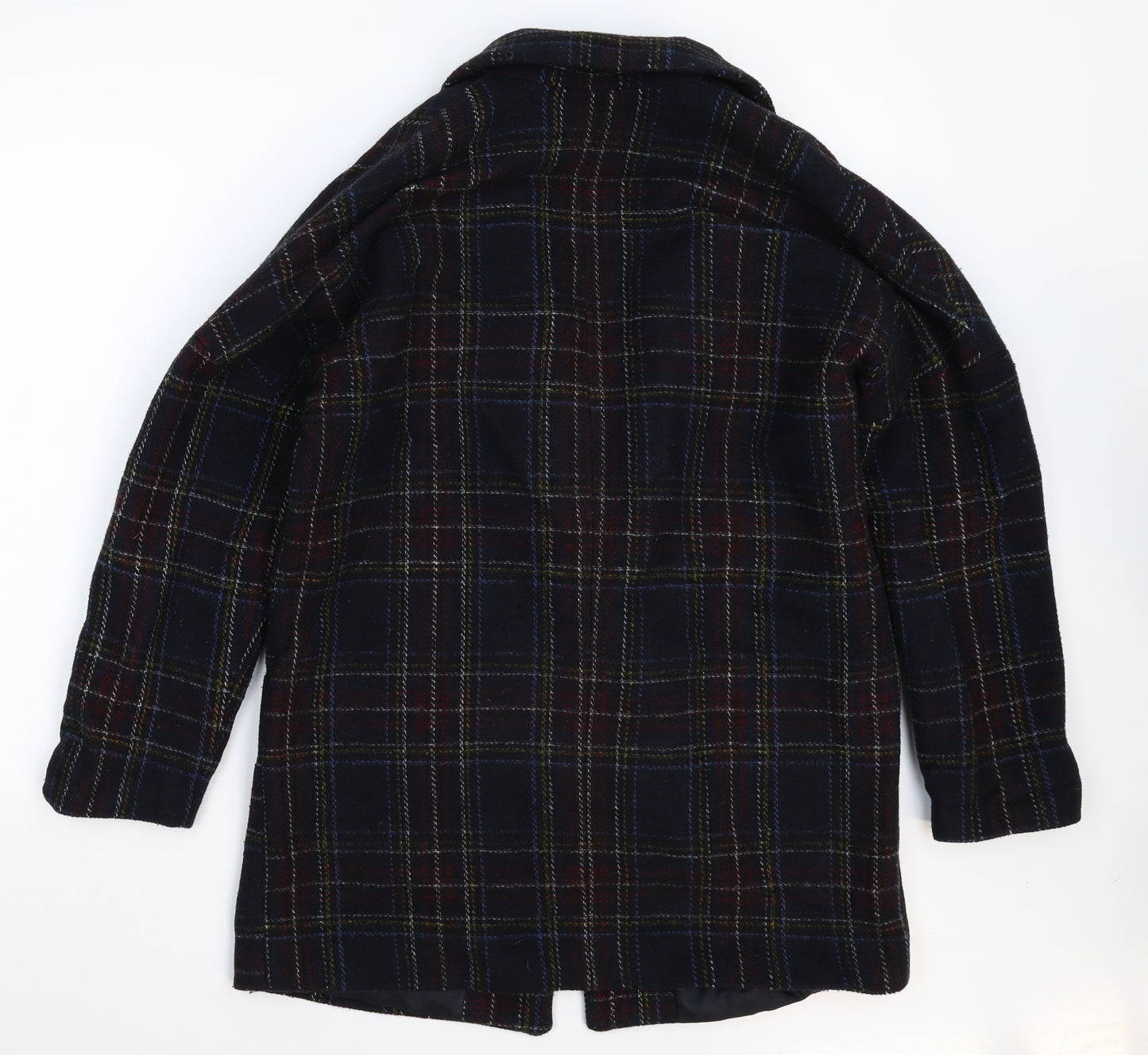 New Look Womens Blue Check  Jacket Blazer Size 12