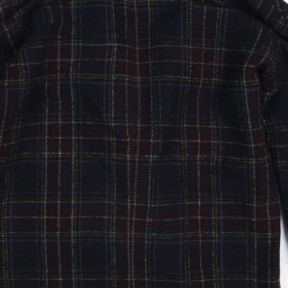 New Look Womens Blue Check  Jacket Blazer Size 12