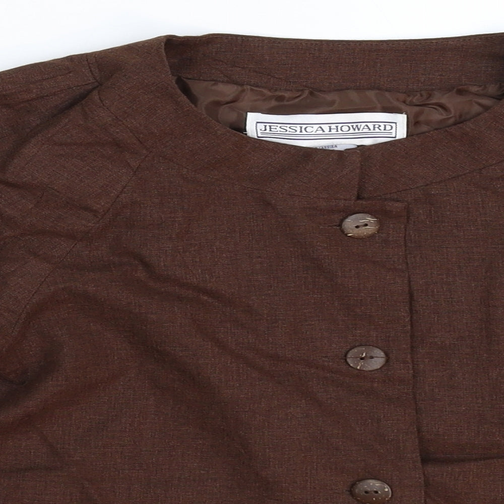 Jessica Howard Womens Grey   Jacket Blazer Size 10