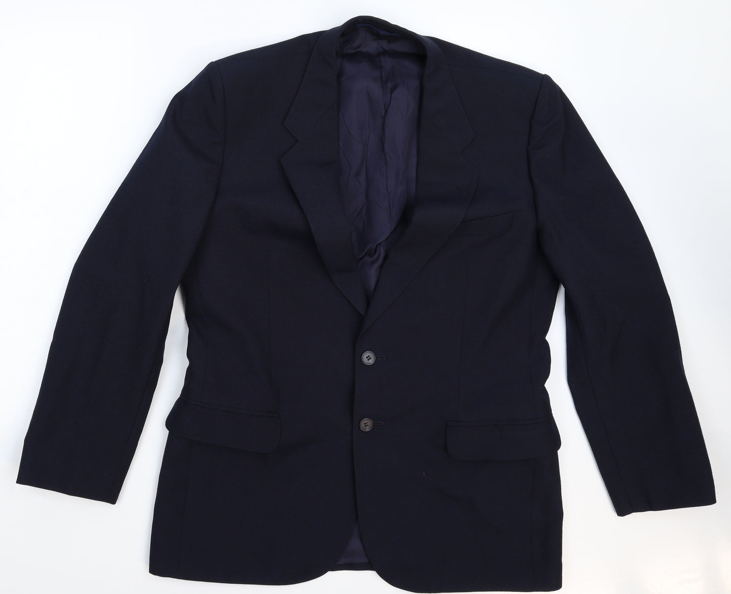 St Michael Mens Blue   Jacket Suit Jacket Size 40