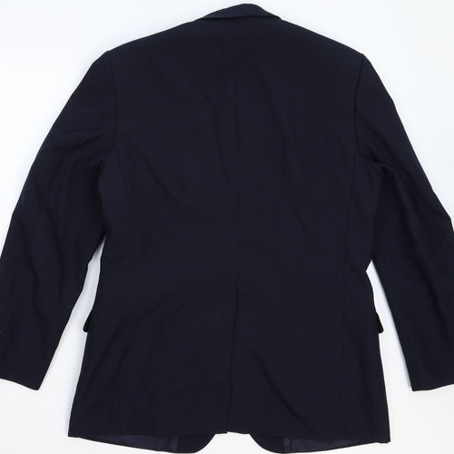 St Michael Mens Blue   Jacket Suit Jacket Size 40